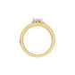 Soulmate Solitiare Diamond Engagement Men's Ring 18 KT / Yellow Gold / 24
