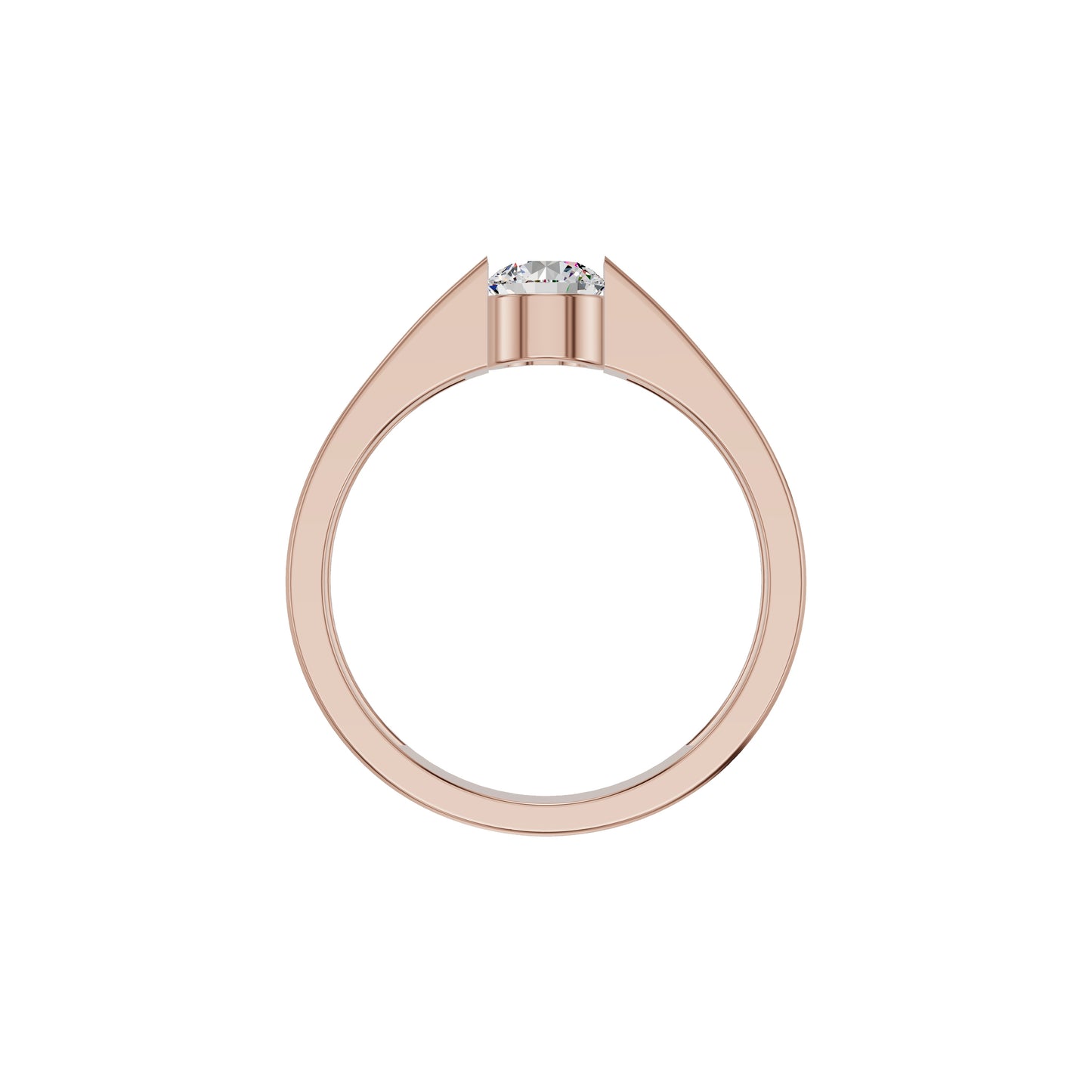 Lasting Union Diamond Engagement Men's Ring 18 KT / Rose Gold / 24