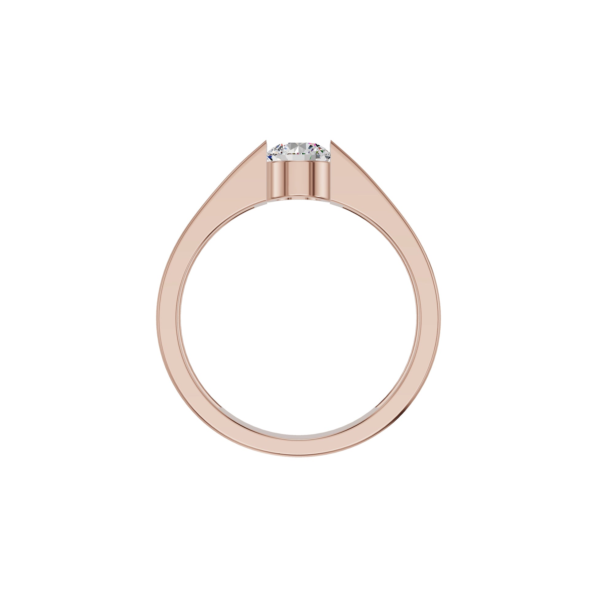 Lasting Union Diamond Engagement Men's Ring 18 KT / Rose Gold / 24