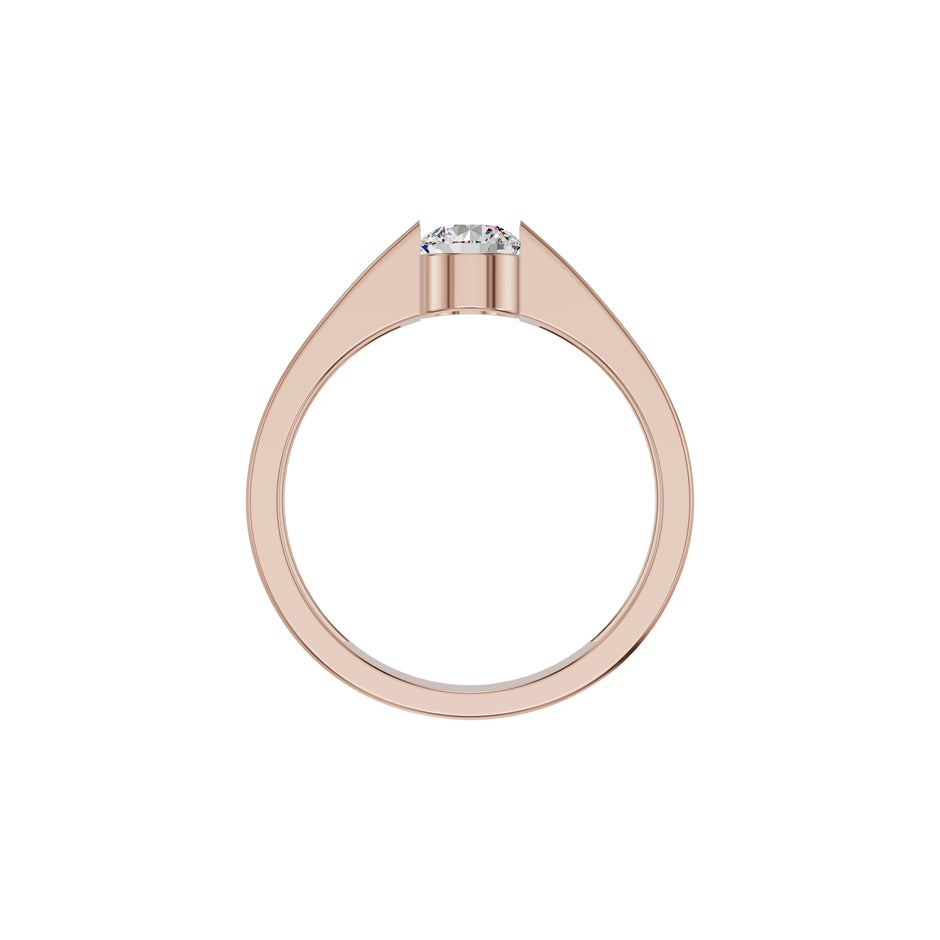 Lasting Union Diamond Engagement Men's Ring 18 KT / Rose Gold / 24