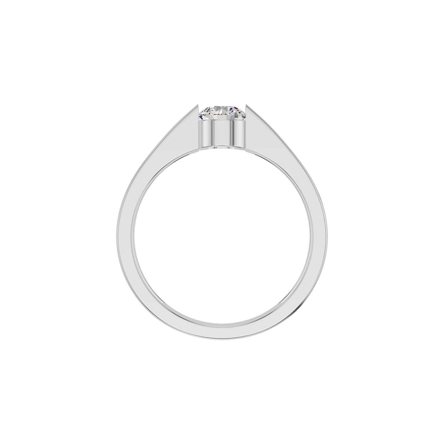 Lasting Union Diamond Engagement Men's Ring 18 KT / White Gold / 24