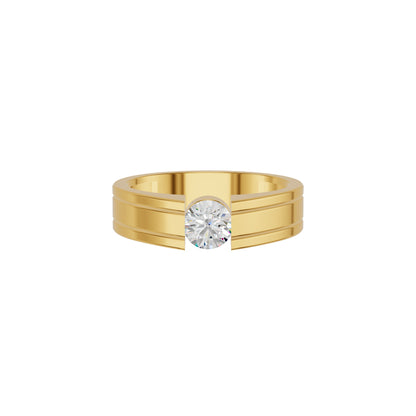 Lasting Union Diamond Engagement Men's Ring 18 KT / Yellow Gold / 24