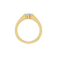Lasting Union Diamond Engagement Men's Ring 18 KT / Yellow Gold / 24