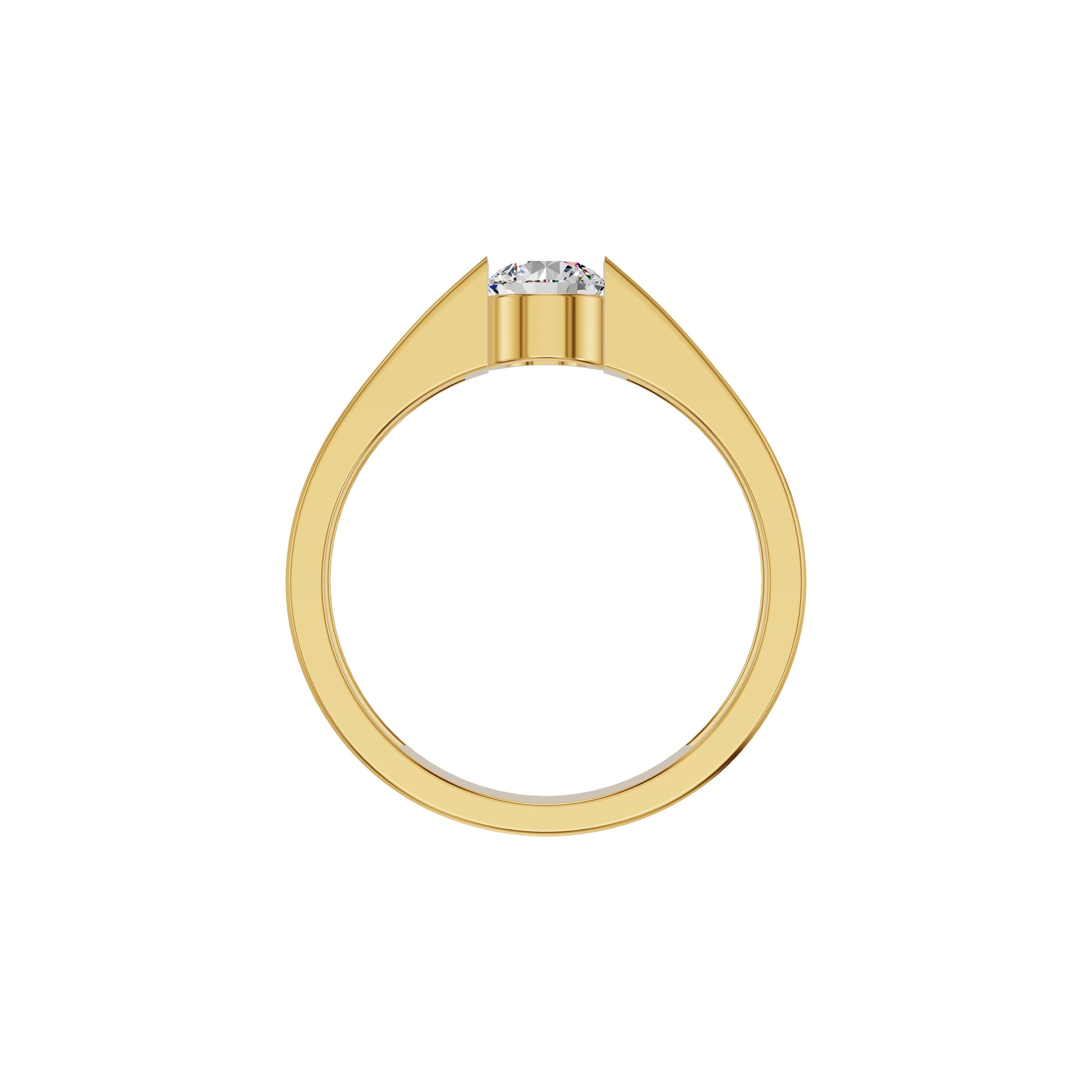 Lasting Union Diamond Engagement Men's Ring 18 KT / Yellow Gold / 24