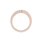 The Gleam Diamond Couple Band Ring for Him 18 KT / Rose Gold / 24