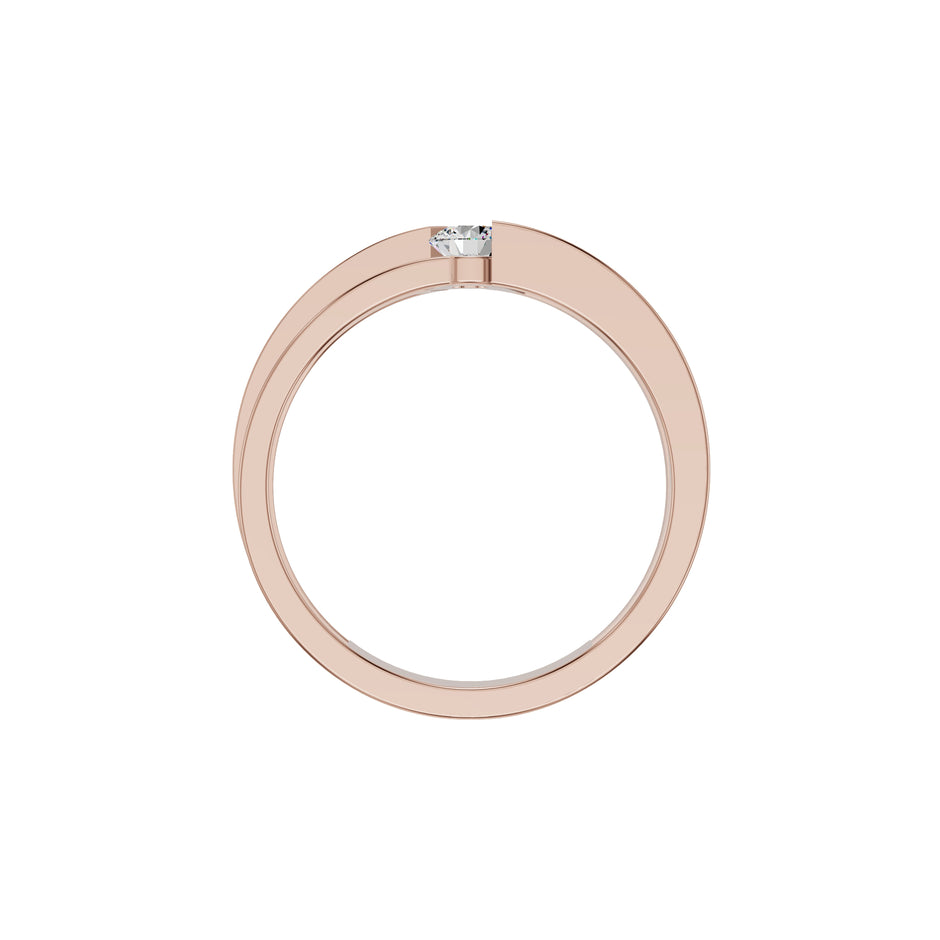 The Gleam Diamond Couple Band Ring for Him 18 KT / Rose Gold / 24
