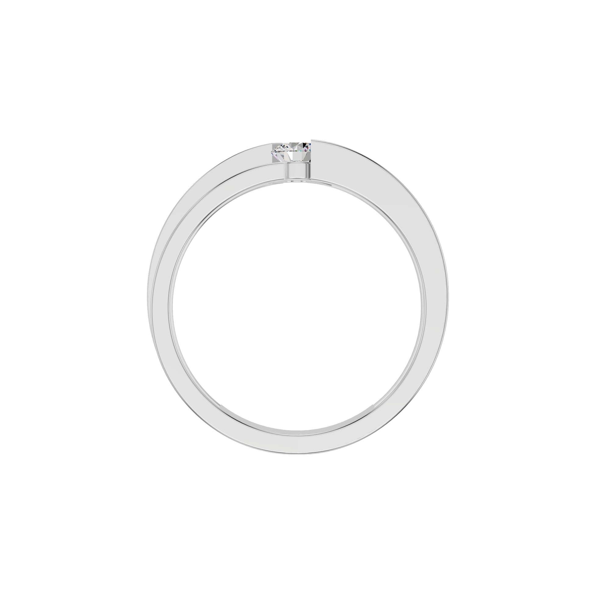 The Gleam Diamond Couple Band Ring for Him 18 KT / White Gold / 24