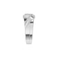 The Strong Sculpt Diamond Couple Band Ring for Him 18 KT / White Gold / 24