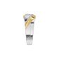 The Strong Sculpt Diamond Couple Band Ring for Him 18 KT / Yellow Gold / 24
