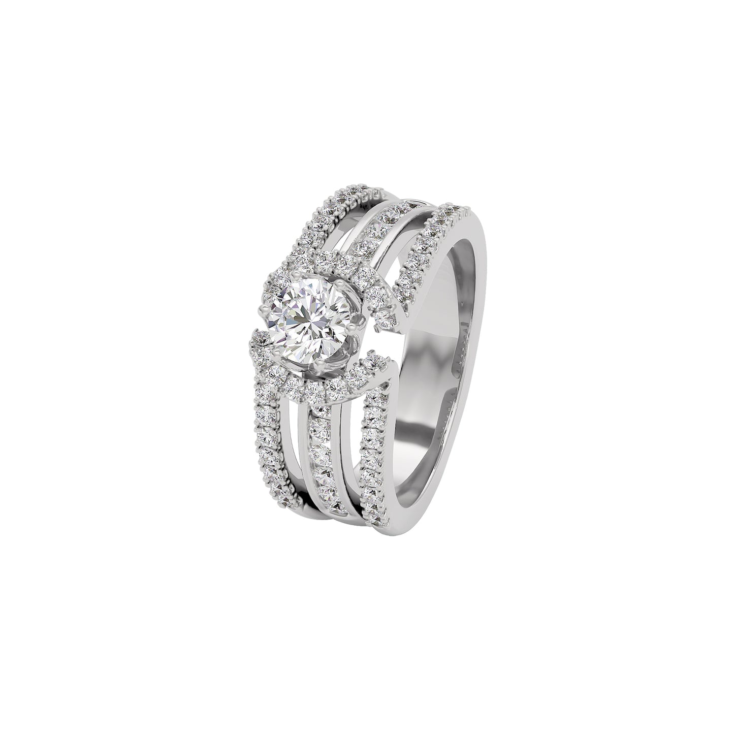 Eternal Splendor Diamond Ring 18 KT / White Gold / 22