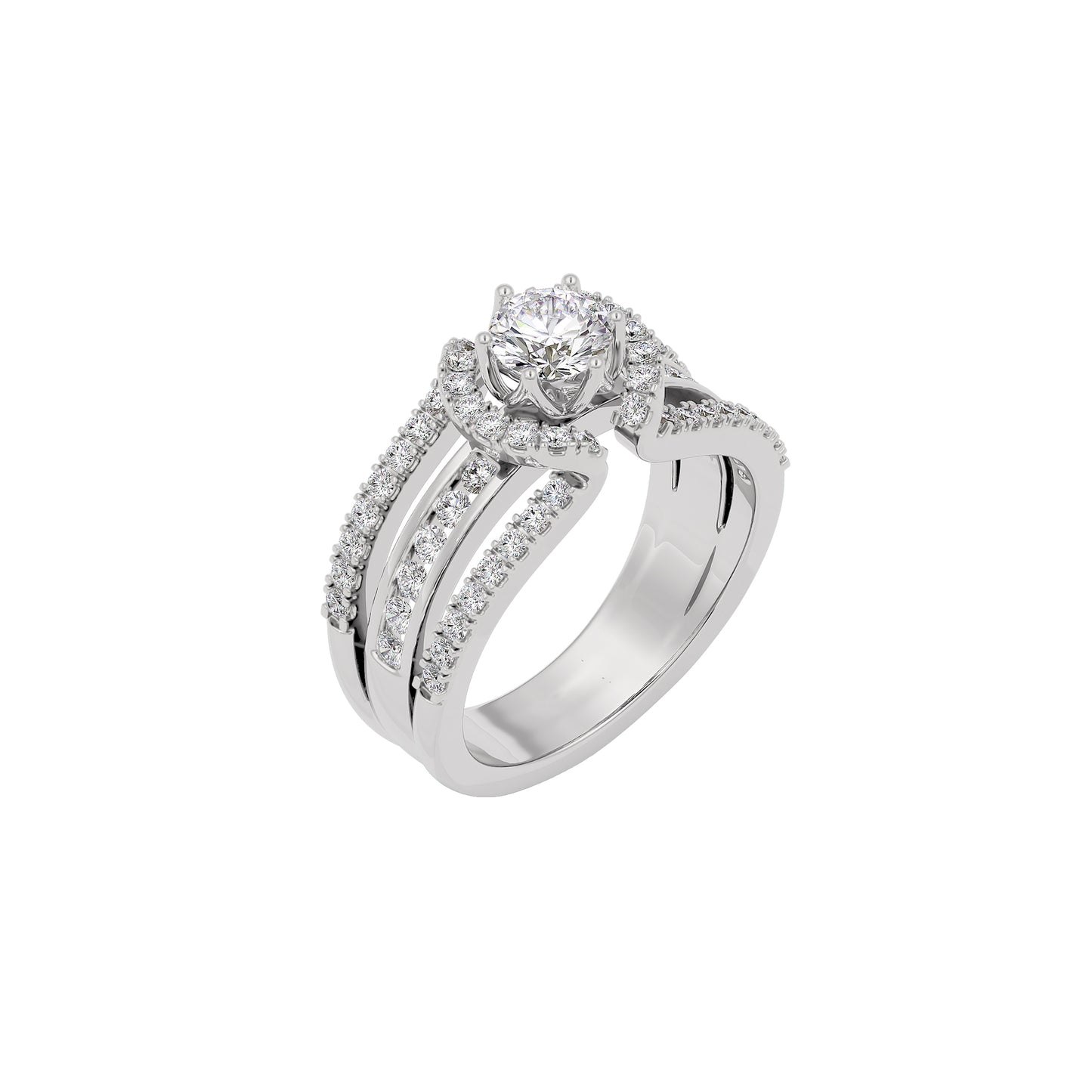 Eternal Splendor Diamond Ring 18 KT / White Gold / 22