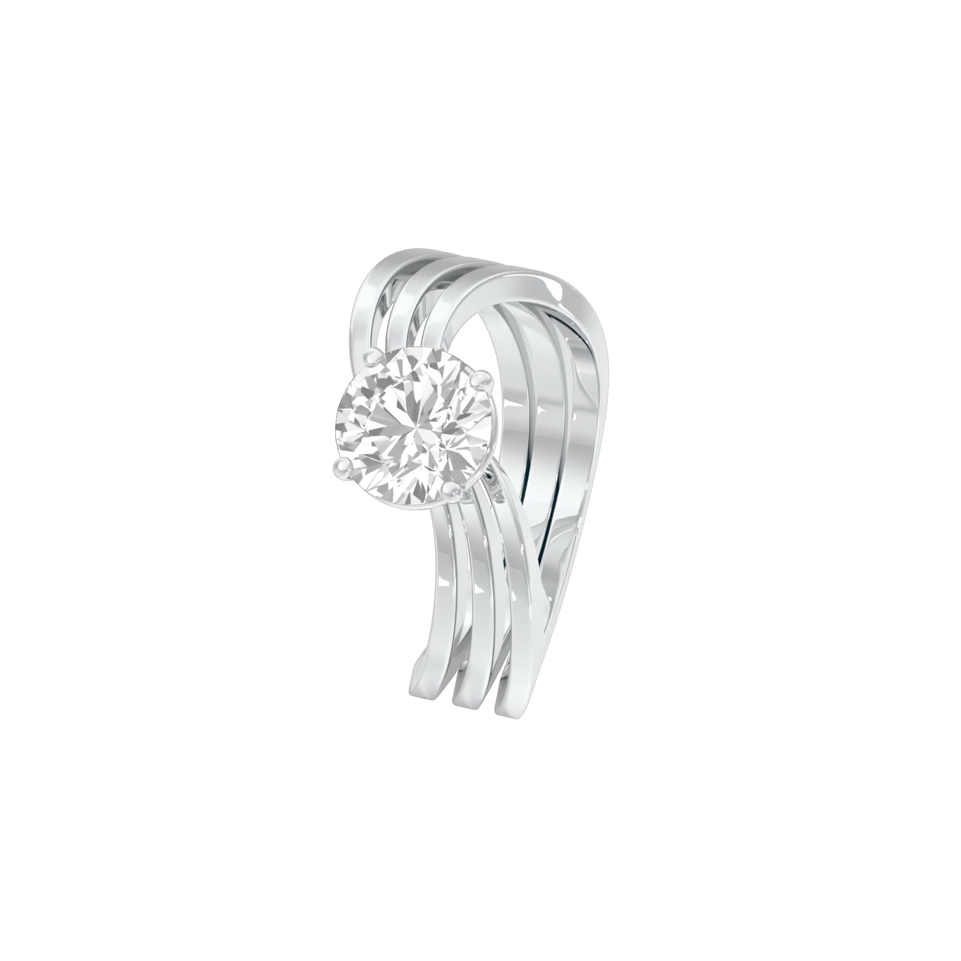 DLR000030 18 KT / White Gold / 22
