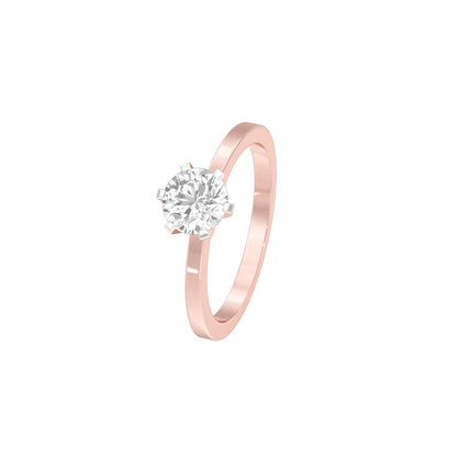 Classic Enchantment Diamond Ring 18 KT / Rose Gold / 22