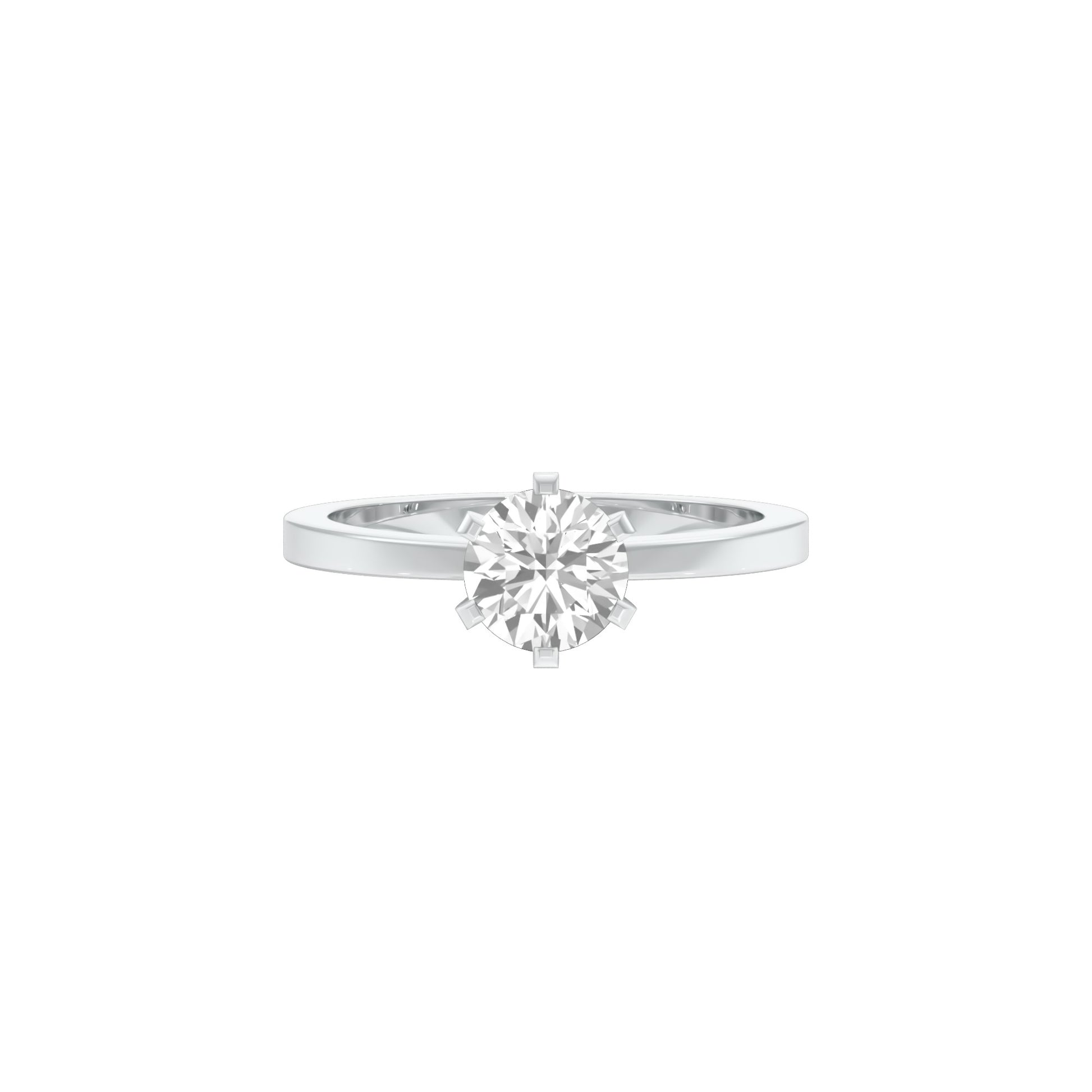 Classic Enchantment Diamond Ring 18 KT / White Gold / 22