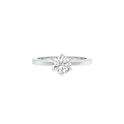 Classic Enchantment Diamond Ring 18 KT / White Gold / 22
