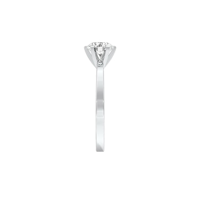 Classic Enchantment Diamond Ring 18 KT / White Gold / 22