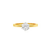 Classic Enchantment Diamond Ring 18 KT / Yellow Gold / 22