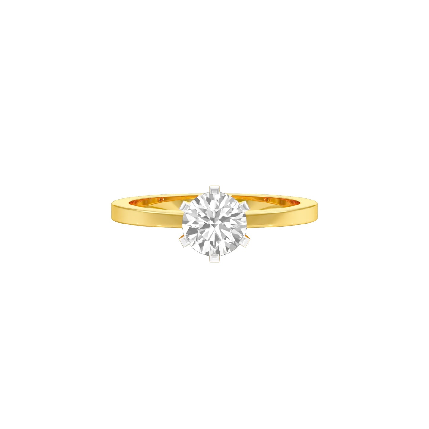 Classic Enchantment Diamond Ring 18 KT / Yellow Gold / 22