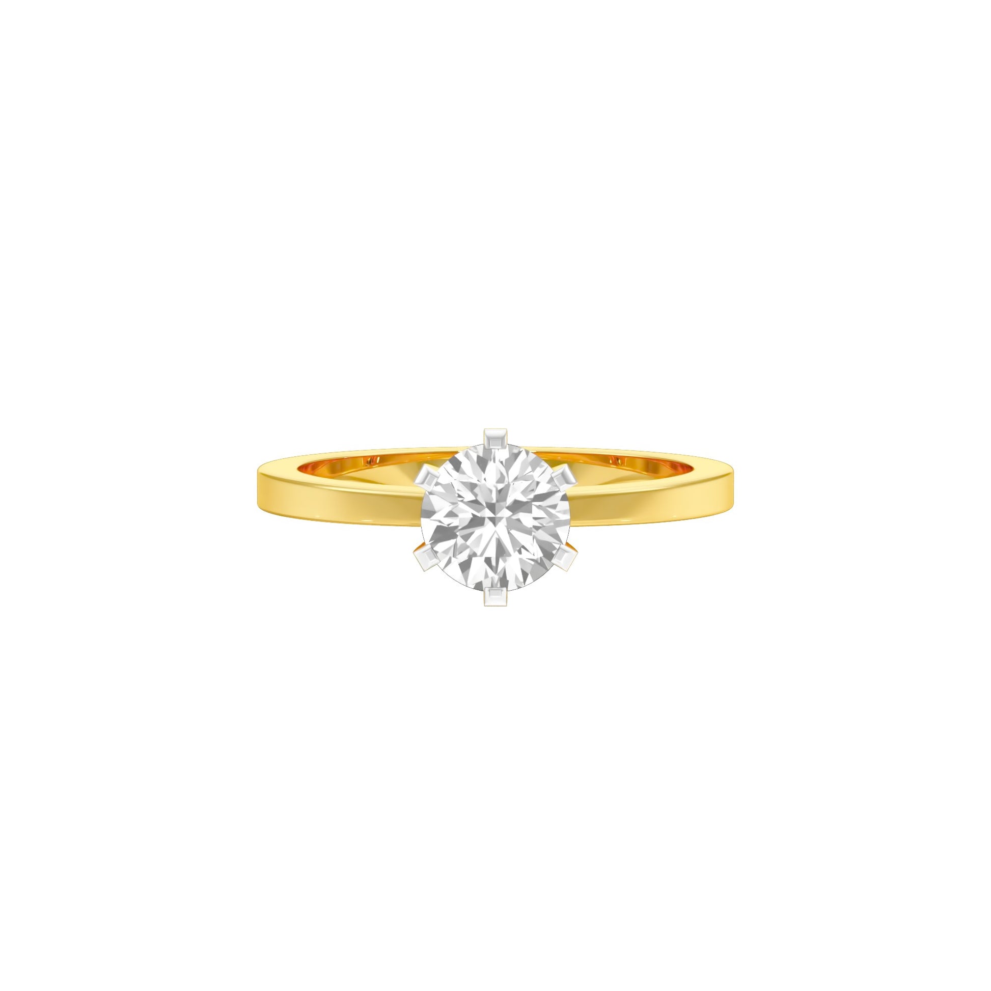 Classic Enchantment Diamond Ring 18 KT / Yellow Gold / 22