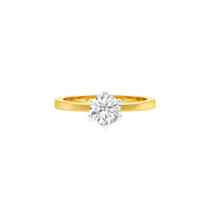 Classic Enchantment Diamond Ring 18 KT / Yellow Gold / 22