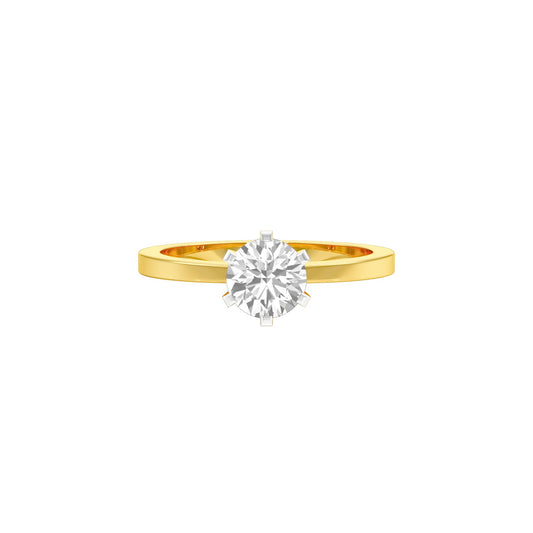 Classic Enchantment Diamond Ring 18 KT / Yellow Gold / 22