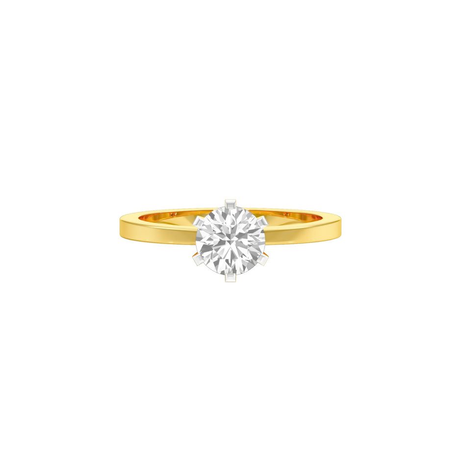 Classic Enchantment Diamond Ring 18 KT / Yellow Gold / 22