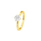 Classic Enchantment Diamond Ring 18 KT / Yellow Gold / 22