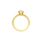Classic Enchantment Diamond Ring 18 KT / Yellow Gold / 22