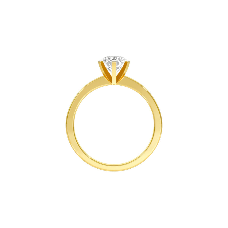 Classic Enchantment Diamond Ring 18 KT / Yellow Gold / 22