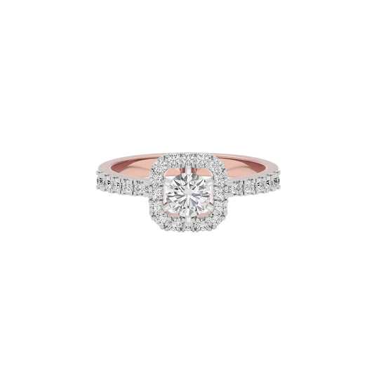 Regal Reflection Diamond Ring 18 KT / Rose Gold / 22