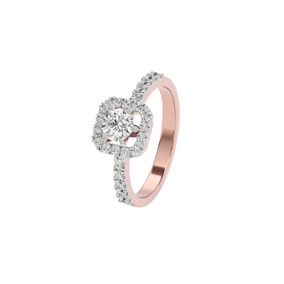 Regal Reflection Diamond Ring 18 KT / Rose Gold / 22