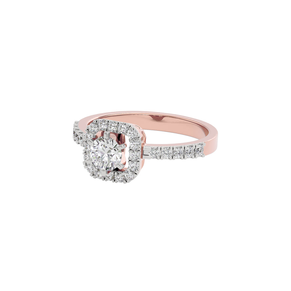Regal Reflection Diamond Ring 18 KT / Rose Gold / 22