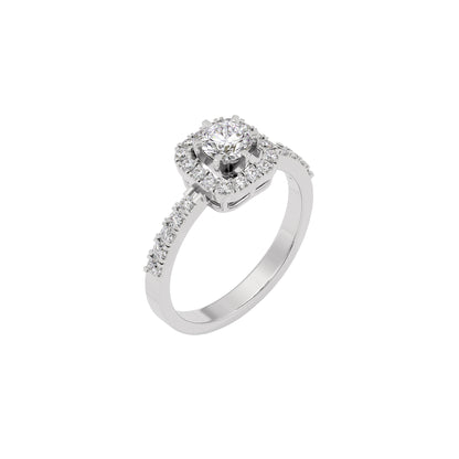 Regal Reflection Diamond Ring 18 KT / White Gold / 22