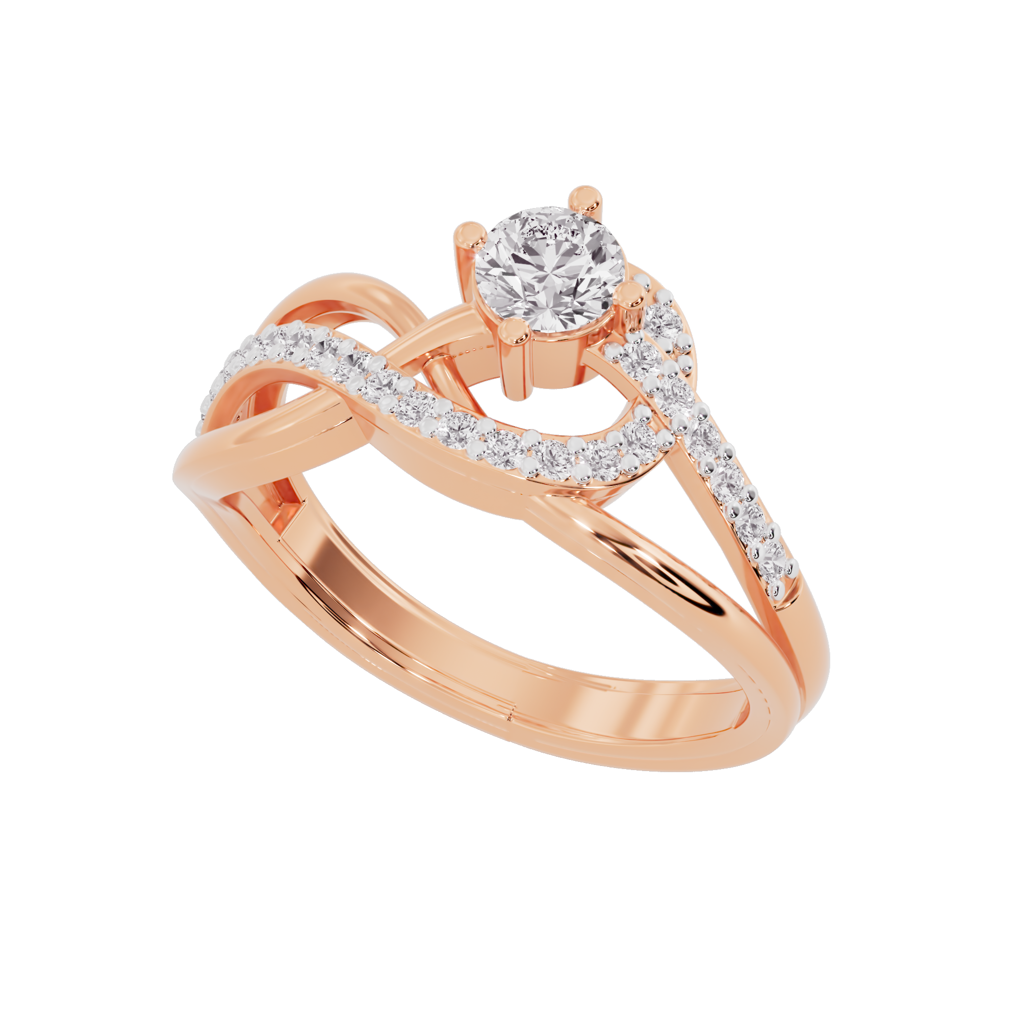 Celestial Cascade Diamond Ring