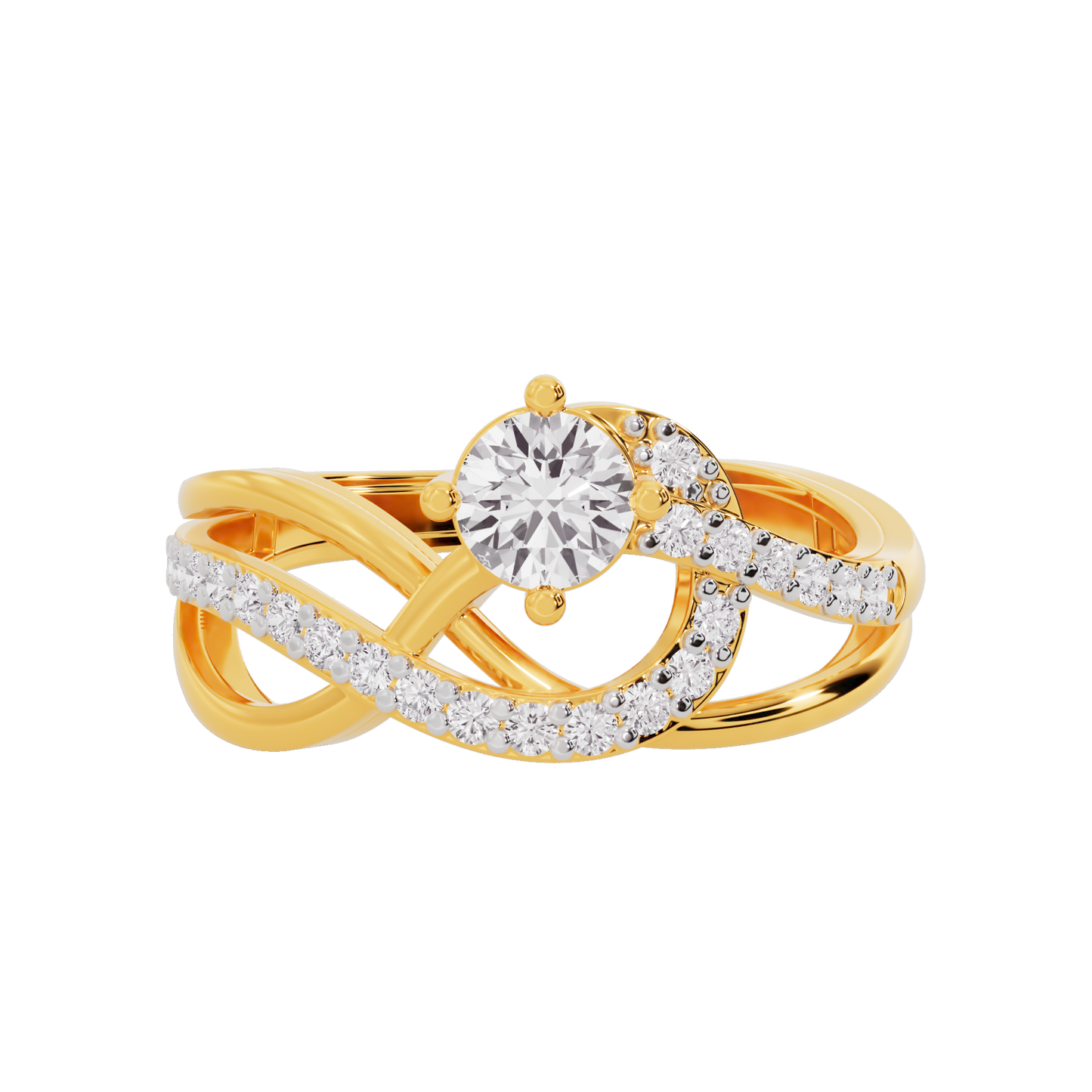 Celestial Cascade Diamond Ring