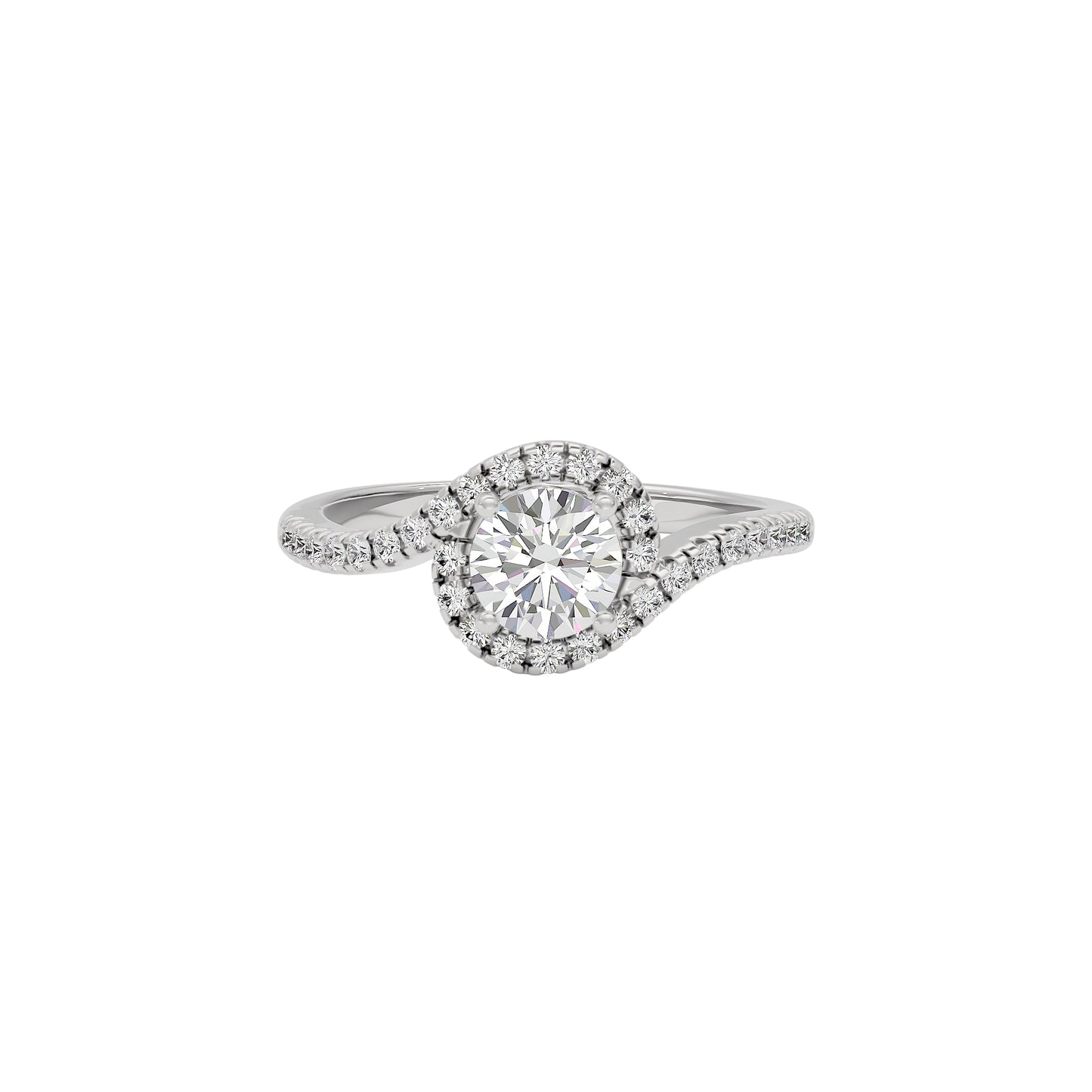 Starry Serenity Diamond Ring 18 KT / White Gold / 22