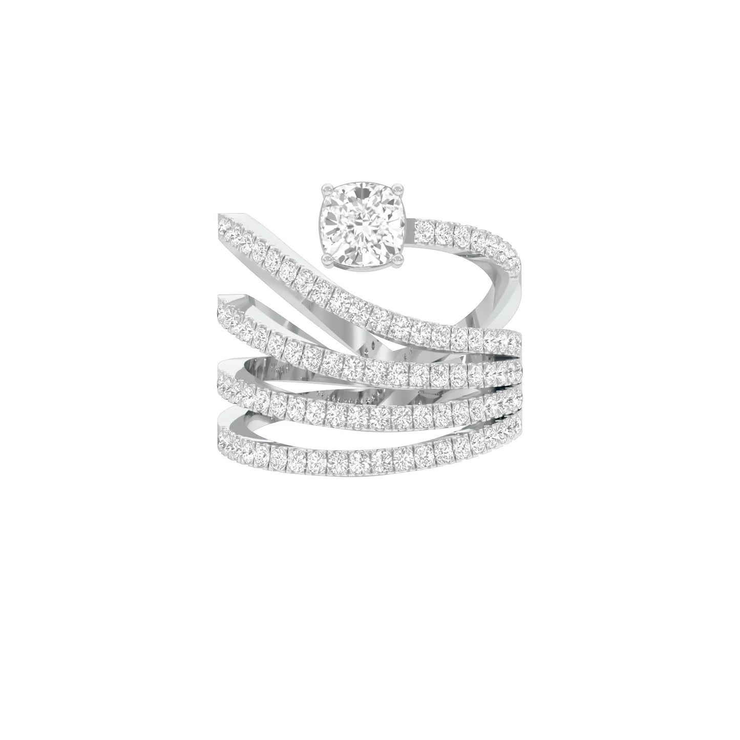 DLR000177 18 KT / White Gold / 22