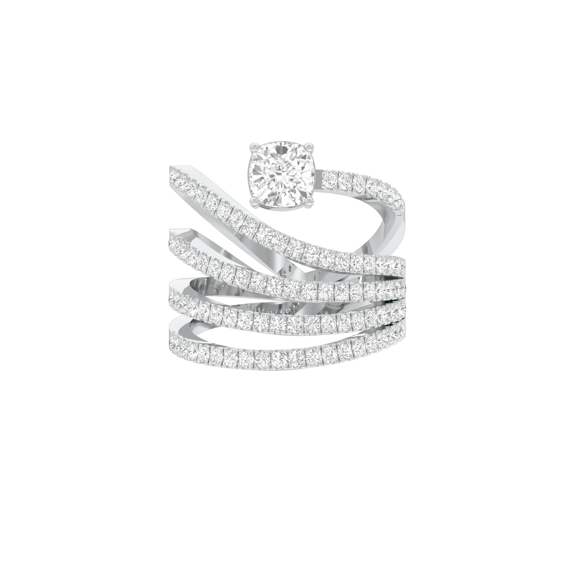 DLR000177 18 KT / White Gold / 22