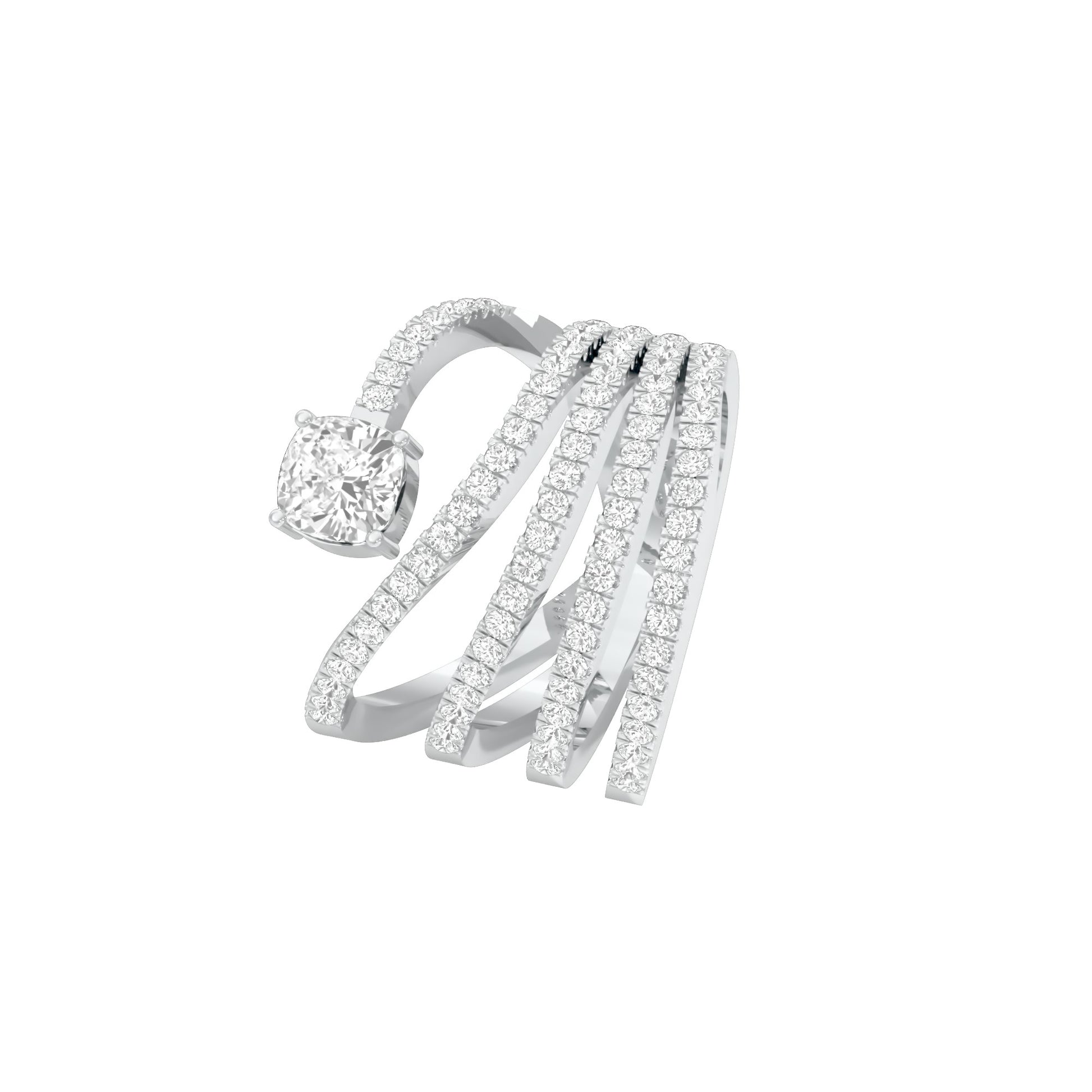 DLR000177 18 KT / White Gold / 22