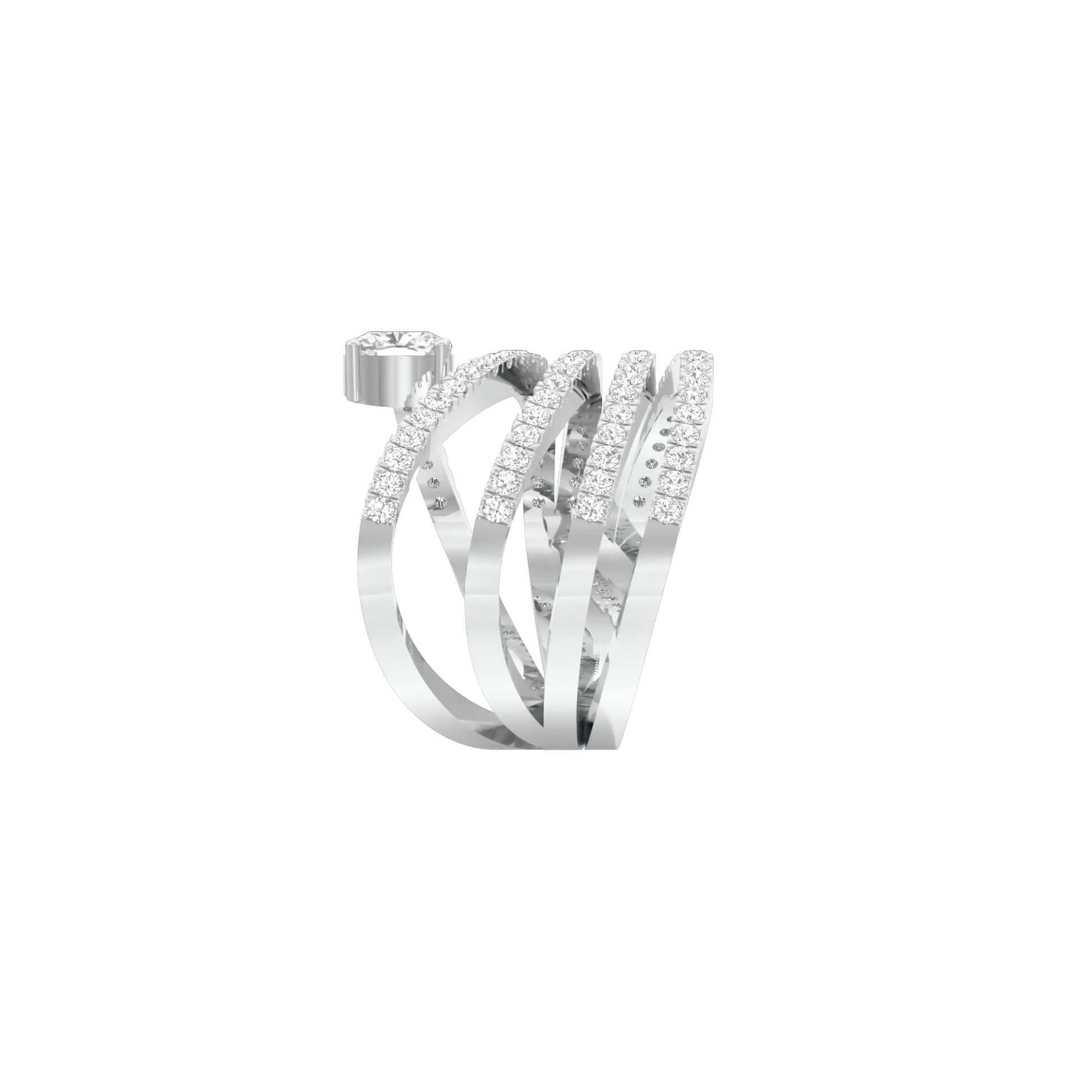 DLR000177 18 KT / White Gold / 22