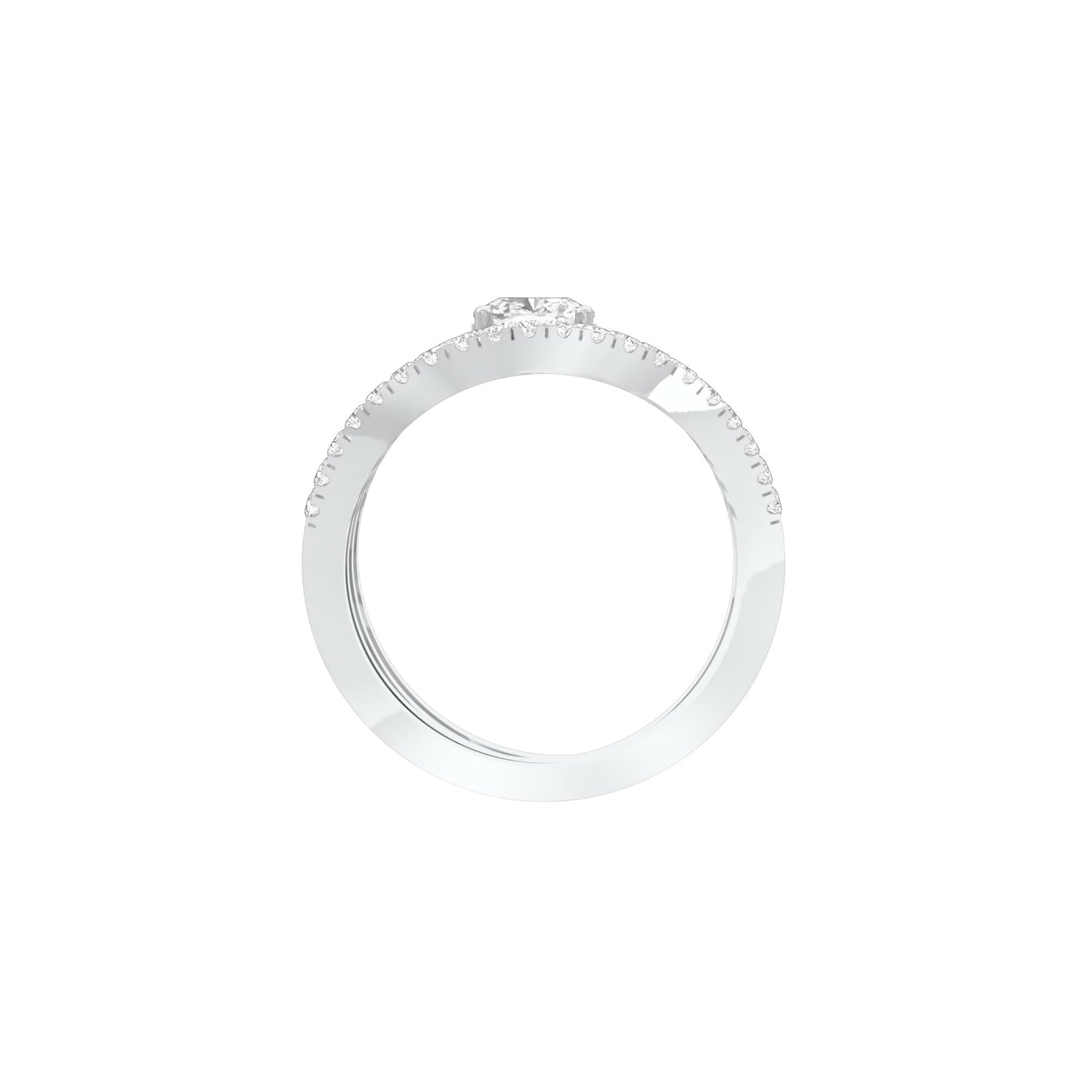 DLR000177 18 KT / White Gold / 22