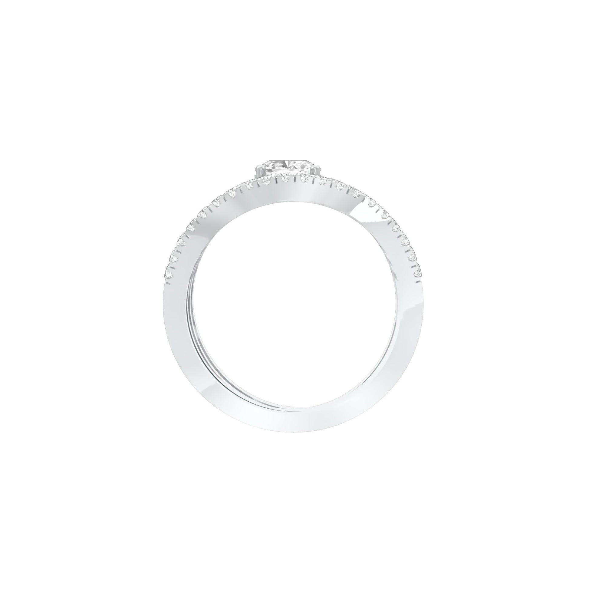 DLR000177 18 KT / White Gold / 22
