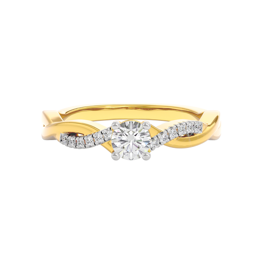 Crowned Crest Diamond Ring