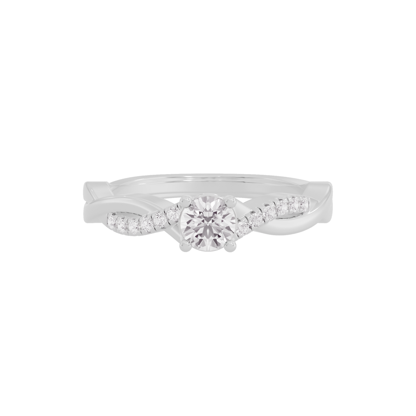 Crowned Crest Diamond Ring