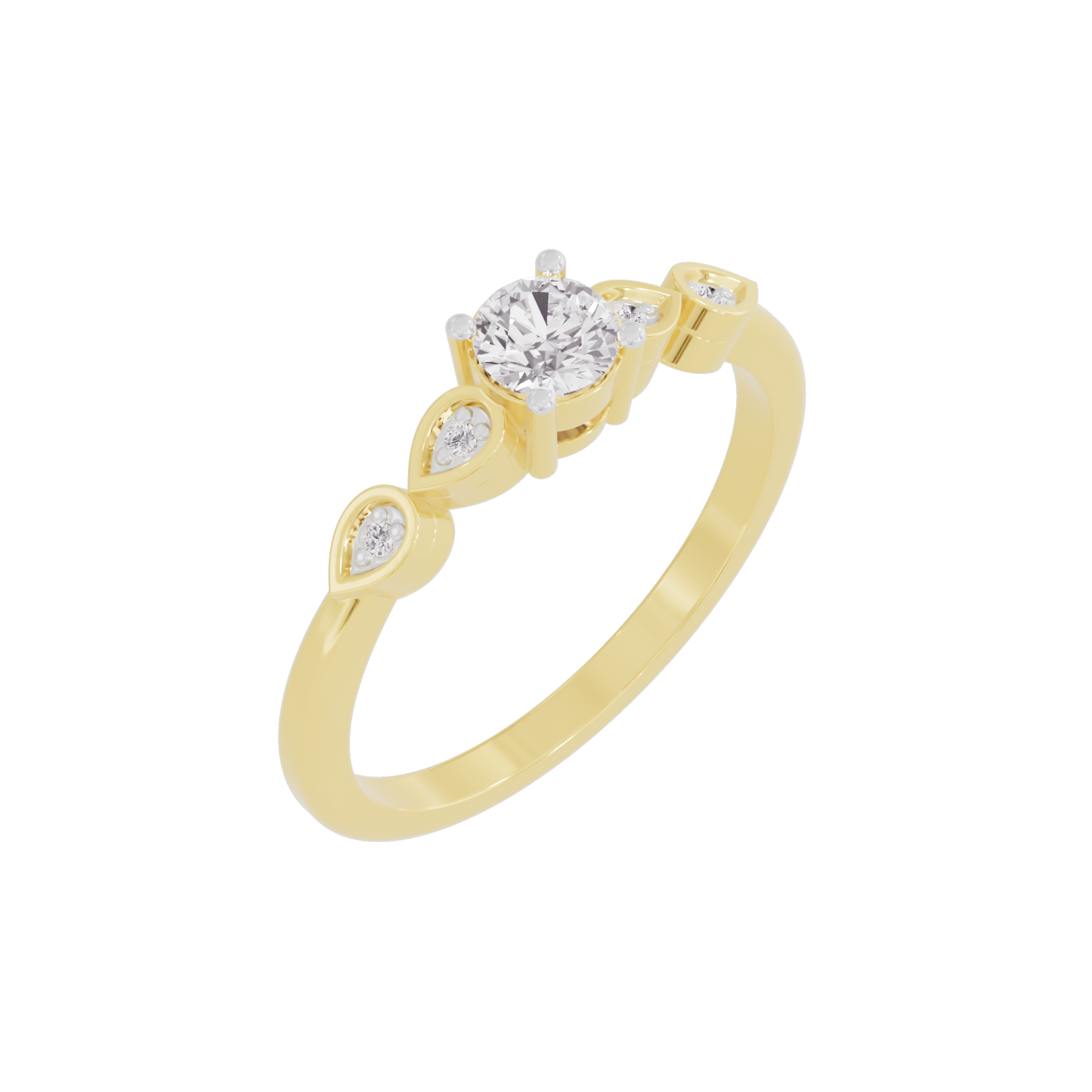 Whispering Waters Diamond Ring