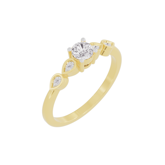 Whispering Waters Diamond Ring