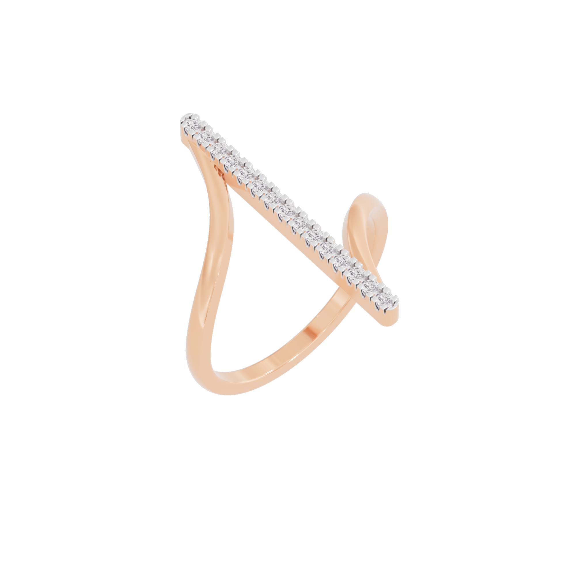 Lustrous Allure Diamond Ring