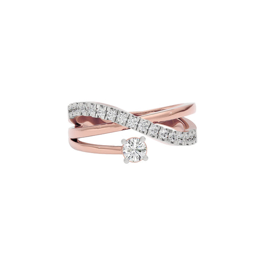 Shimmering Silhouette Diamond Ring 18 KT / Rose Gold / 22