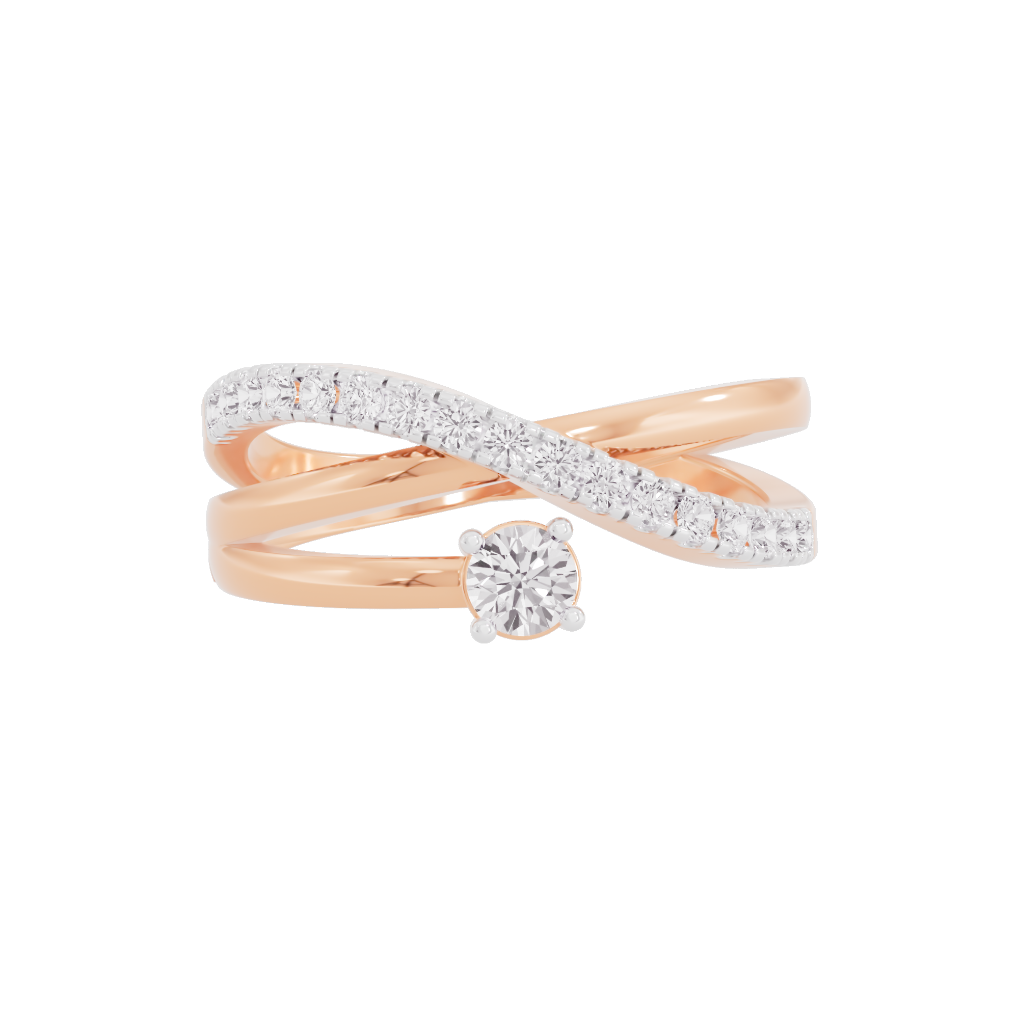 Shimmering Silhouette Diamond Ring