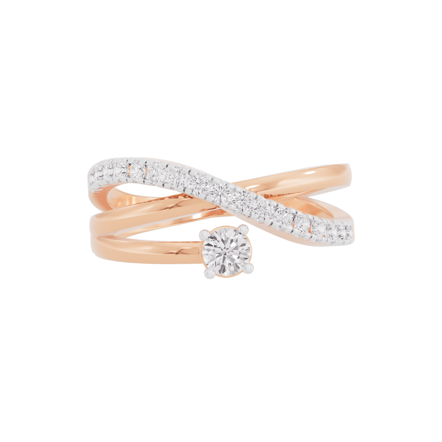 Shimmering Silhouette Diamond Ring